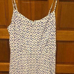 OLD NAVY blue and white dress. Size L
